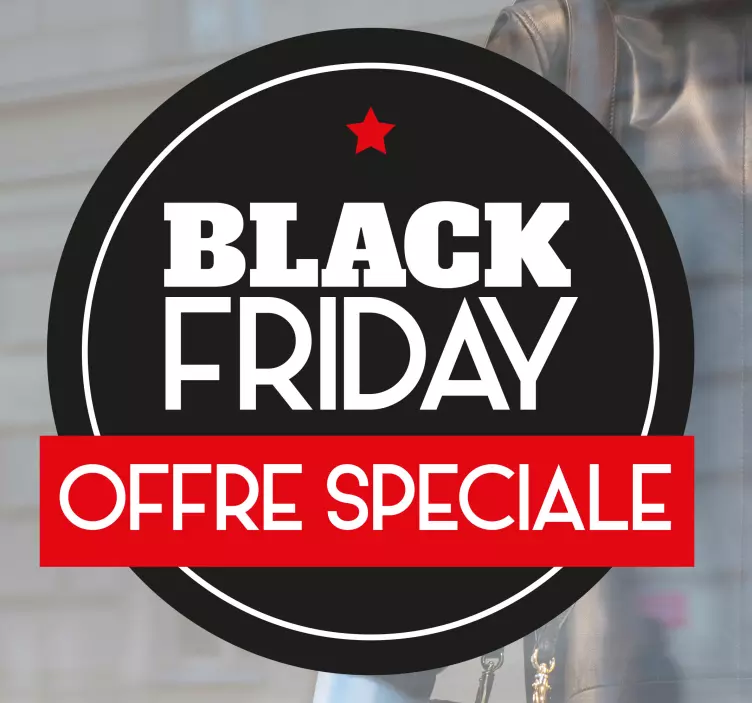 Sticker Black Friday Offre spéciale - TenStickers