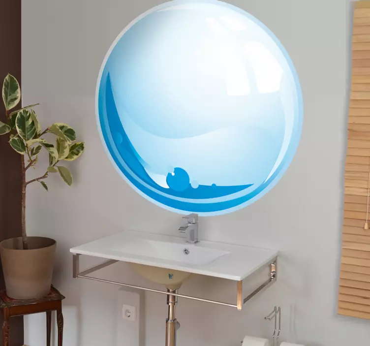 Autocollant goutte d'eau reflet - TenStickers