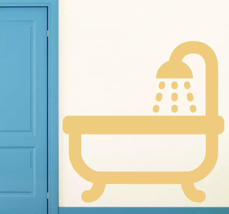 Autocollant icone salle de bain - TenStickers