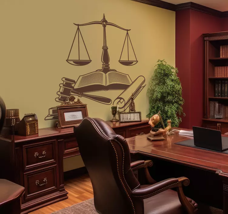 Sticker juridique icônes de justice - TenStickers