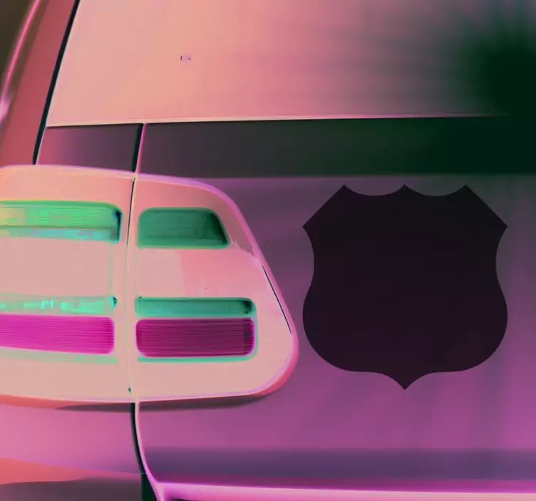 Sticker voiture personnalisé rétro vintage - TenStickers