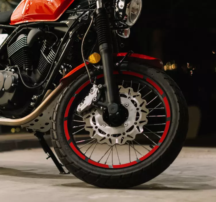 Sticker moto jantes monochromes - TenStickers