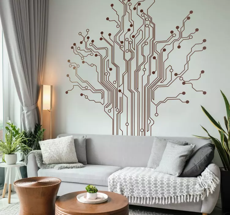 Sticker arbre circuit - TenStickers