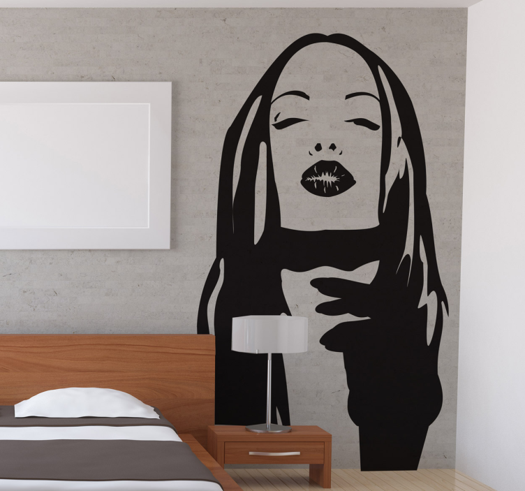 Autocollant mural baiser doux - TenStickers