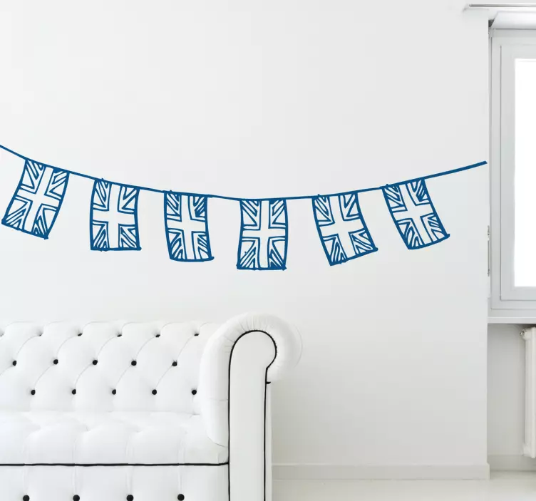 Autocollant mural banderole Royaume Uni - TenStickers