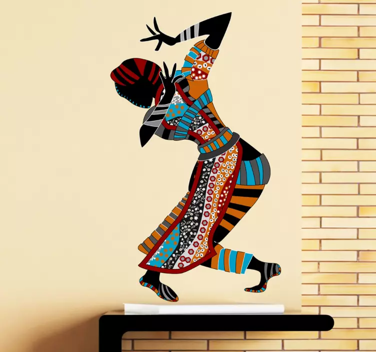 Autocollant mural danse ethnique - TenStickers