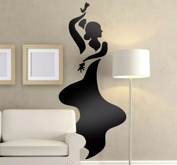 Sticker musique danse flamenco - TenStickers