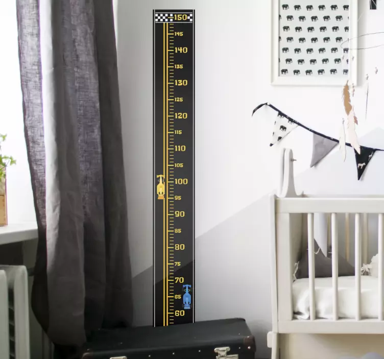 Autocollant de Tableau hauteur piste de course - TenStickers