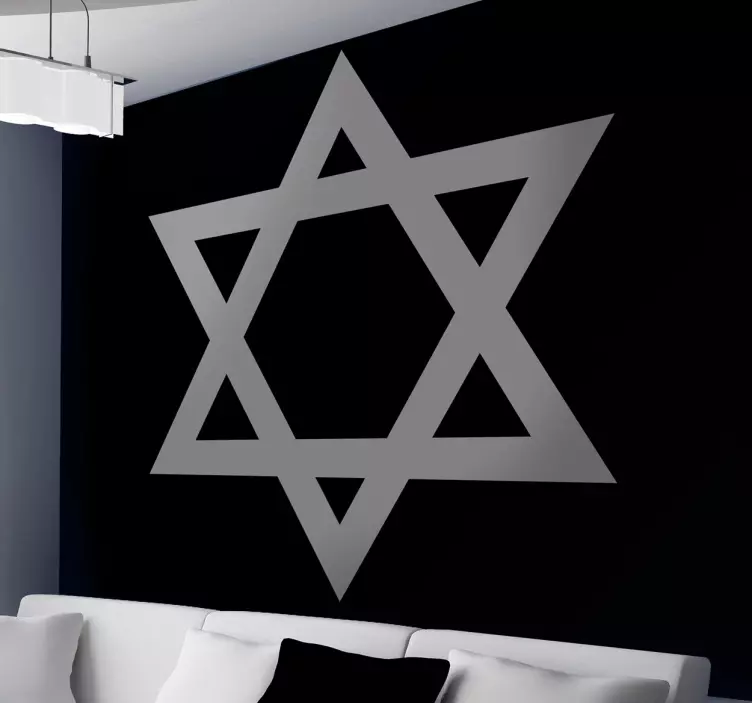 Autocollant mural étoile David - TenStickers