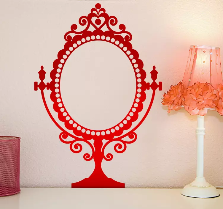 Autocollant mural miroir vintage - TenStickers