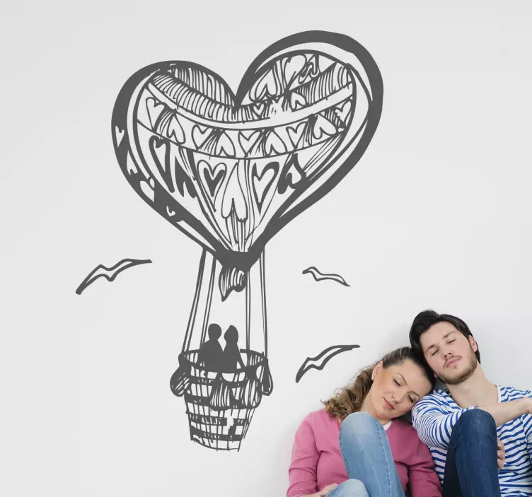 Autocollant mural montgolfiere - TenStickers