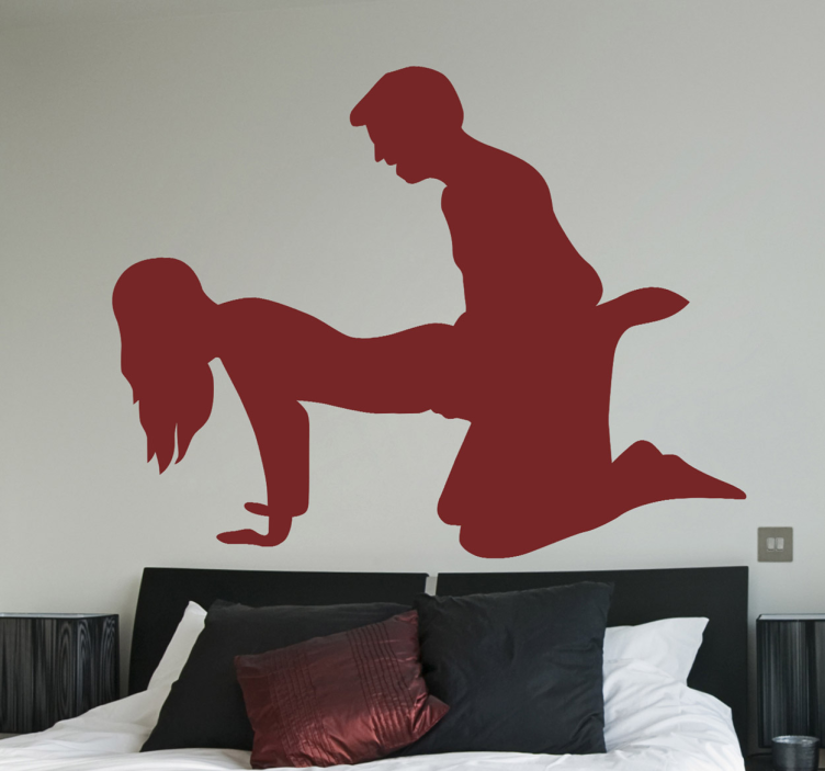 Autocollant mural position kama sutra - TenStickers