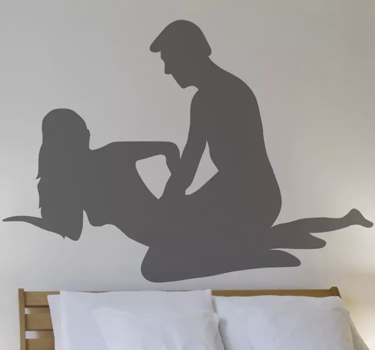 Autocollant mural silhouette sexe - TenStickers