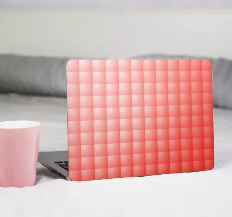 Autocollant Ordinateur Carrés texture - TenStickers