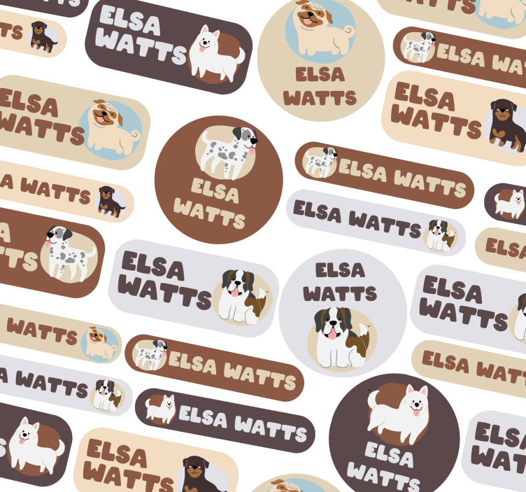 Sticker personnalisé conceptions d'écoles canines - TenStickers