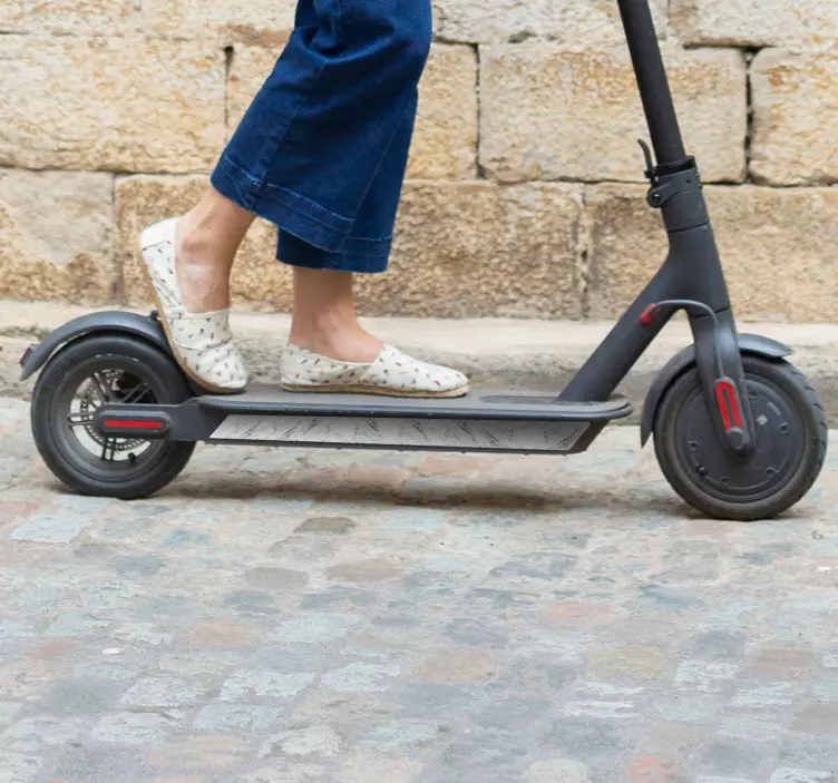 Sticker trottinette texture marbre - TenStickers