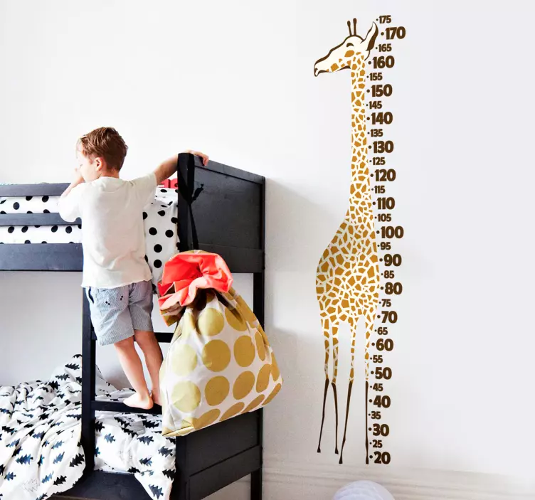Sticker mural toise girafe - TenStickers