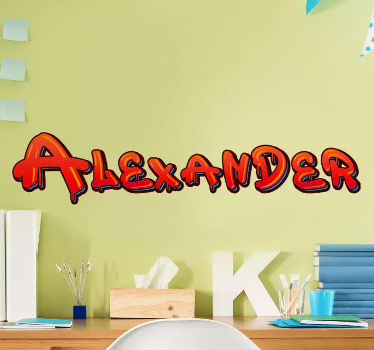 Stickers Urbain Graffiti rouge - TenStickers