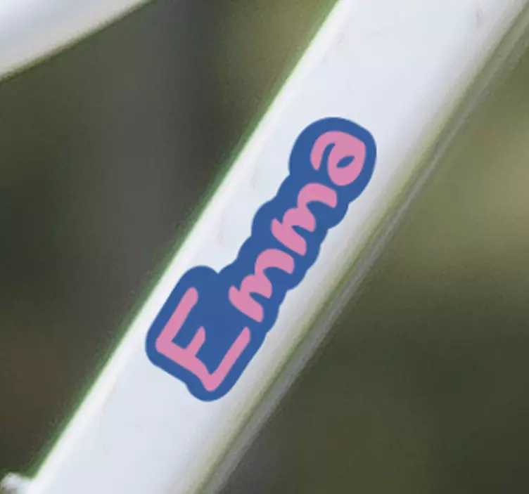 Sticker vélo nom personnalisé - TenStickers
