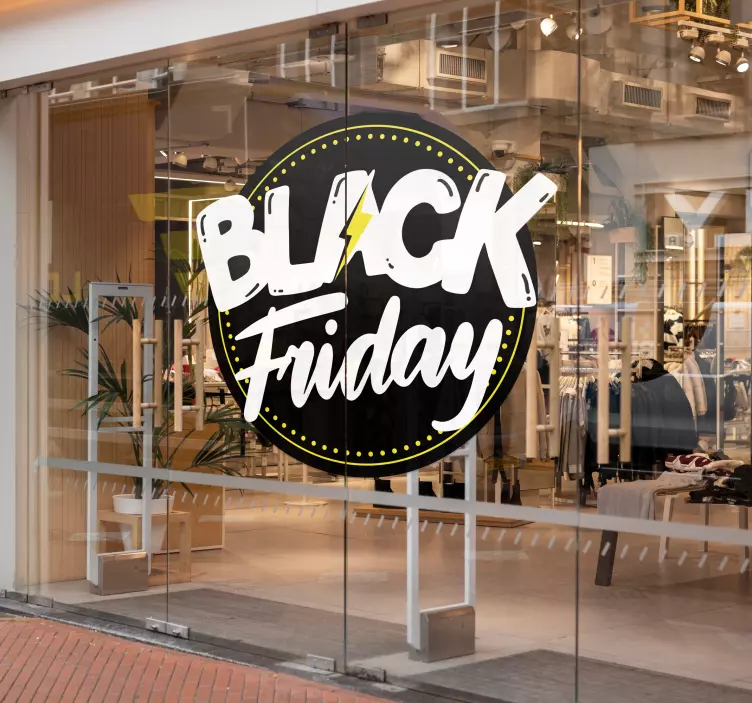 Sticker Black Friday cercle urbain - TenStickers