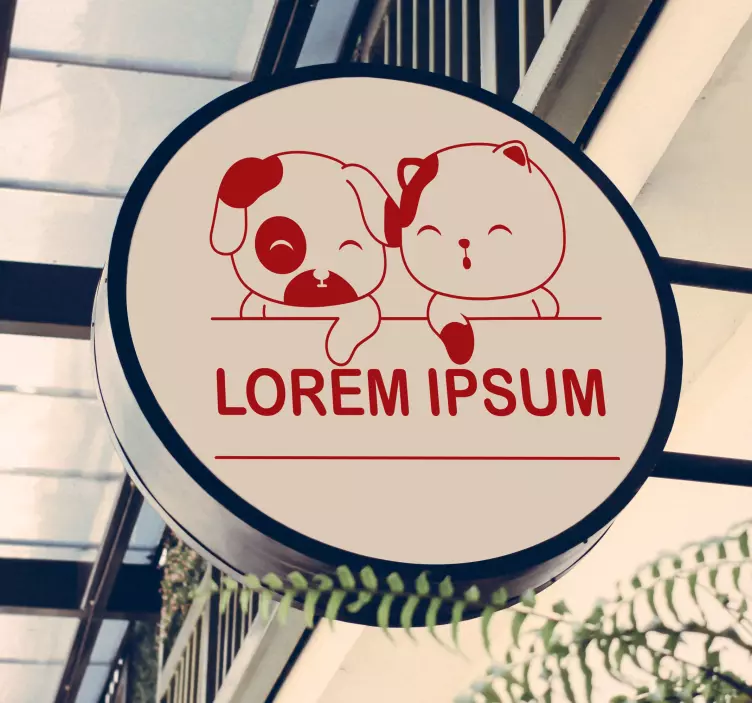 Autocollant Vitrophanie vitrine vétérinaire - TenStickers