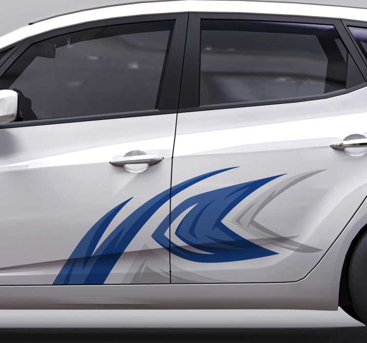 Sticker Voiture Décoration en bleu clair - TenStickers