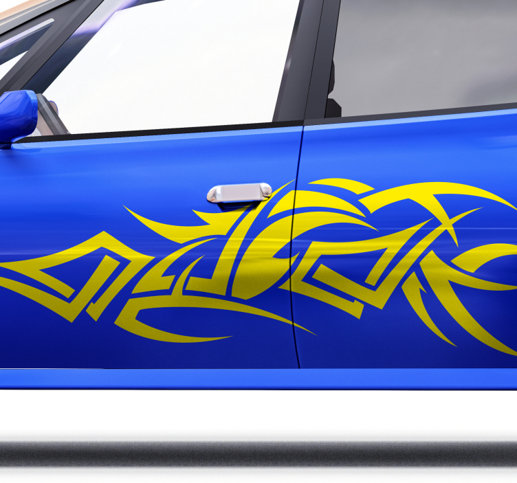 Grand autocollant pour voiture décoration tribale - TenStickers