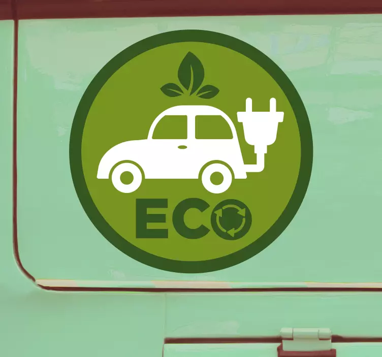 Sticker Voiture écologique - TenStickers