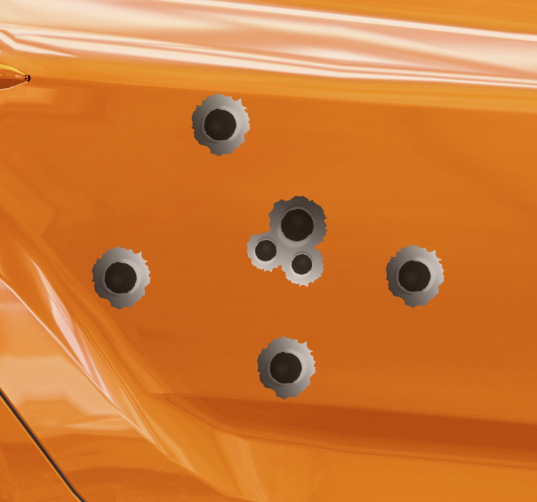 Sticker voiture original effet de tir - TenStickers