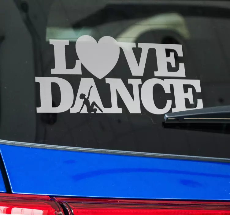 Sticker voiture Love Dance - TenStickers