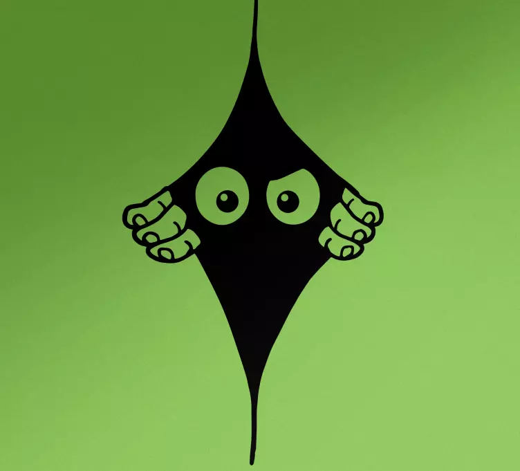 Sticker voiture trompe-l'œil yeux furtifs drôles - TenStickers