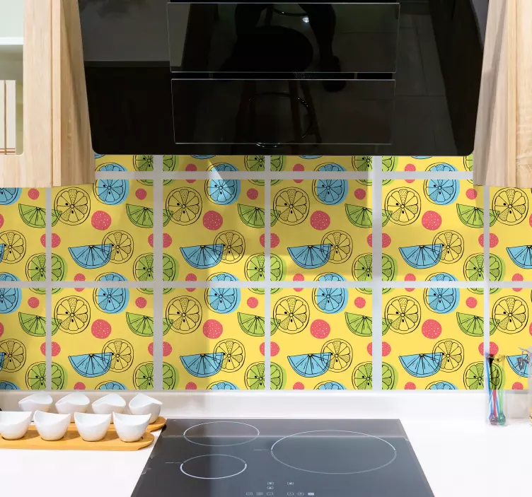Carrelage adhésif motifs fruits - TenStickers