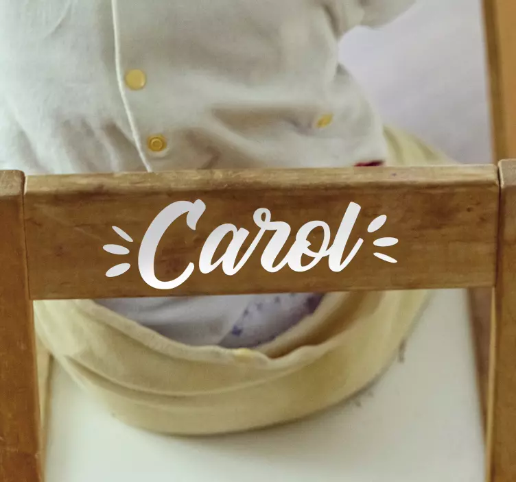 Adhésif meuble prénom personnalisé - TenStickers