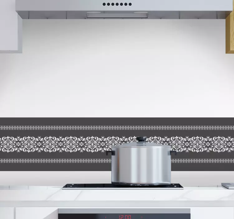 Frise autocollante motif de carreaux élégants - TenStickers