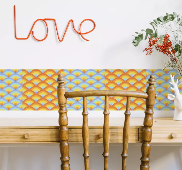 Frise tapisserie murale florale - TenStickers