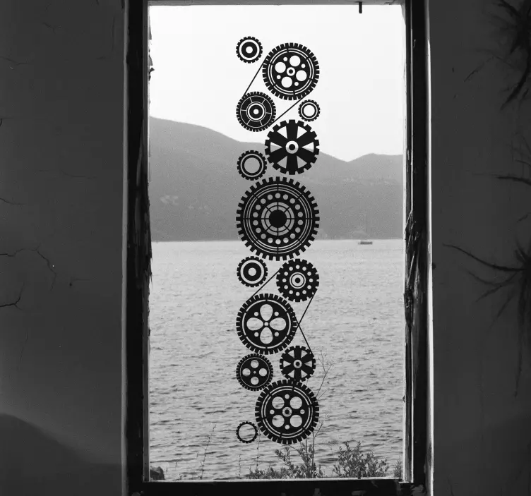 Sticker fenêtre verrerie usine - TenStickers