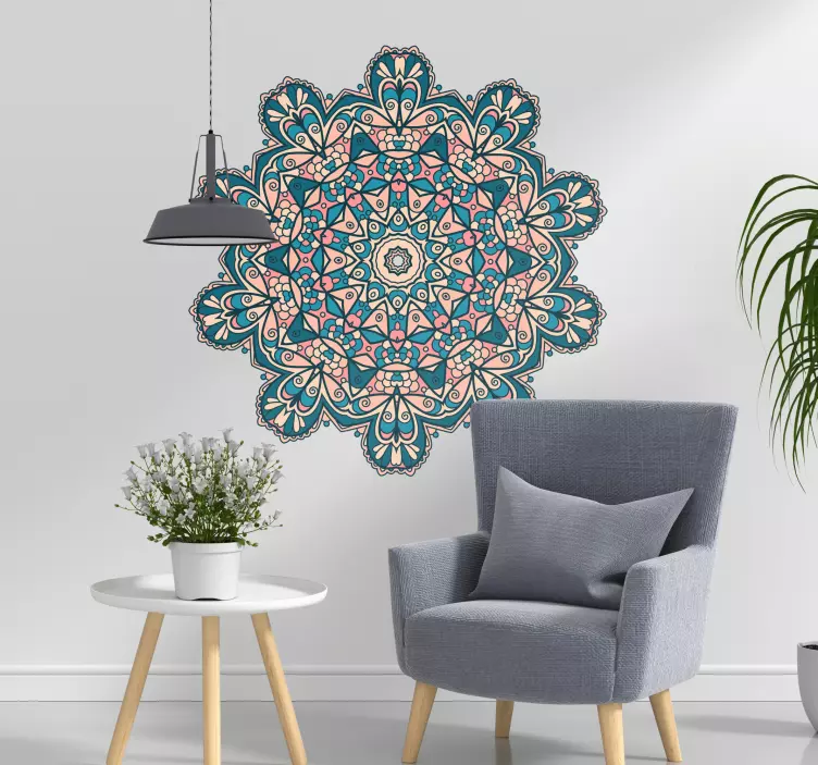 Sticker Abstrait Mandala Vintage - TenStickers