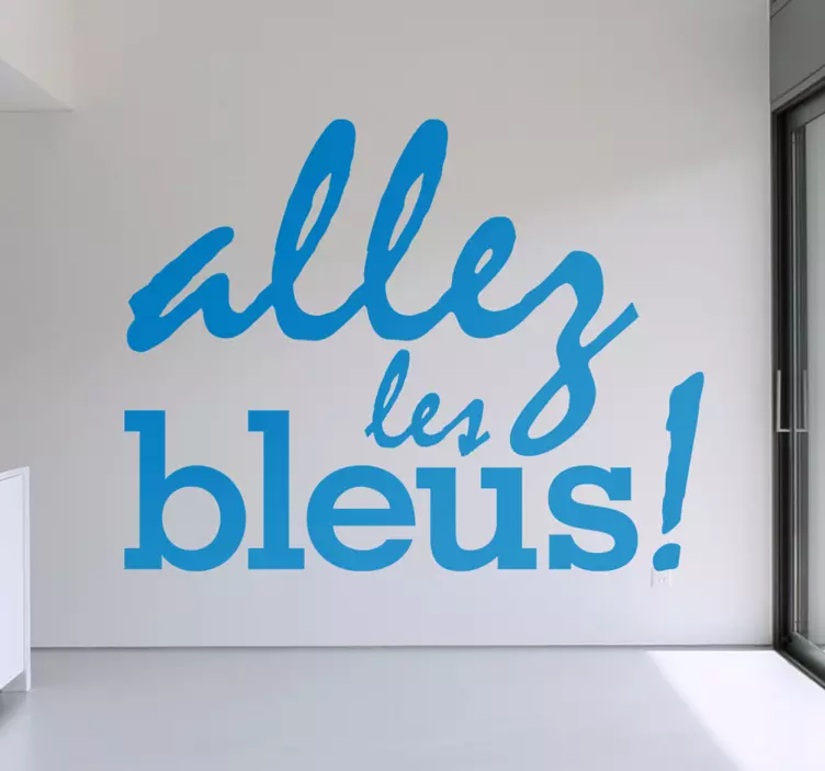 Sticker allez les bleus - TenStickers