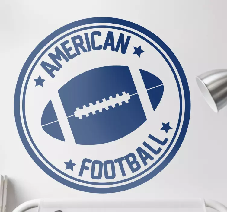 Sticker american football ballon - TenStickers