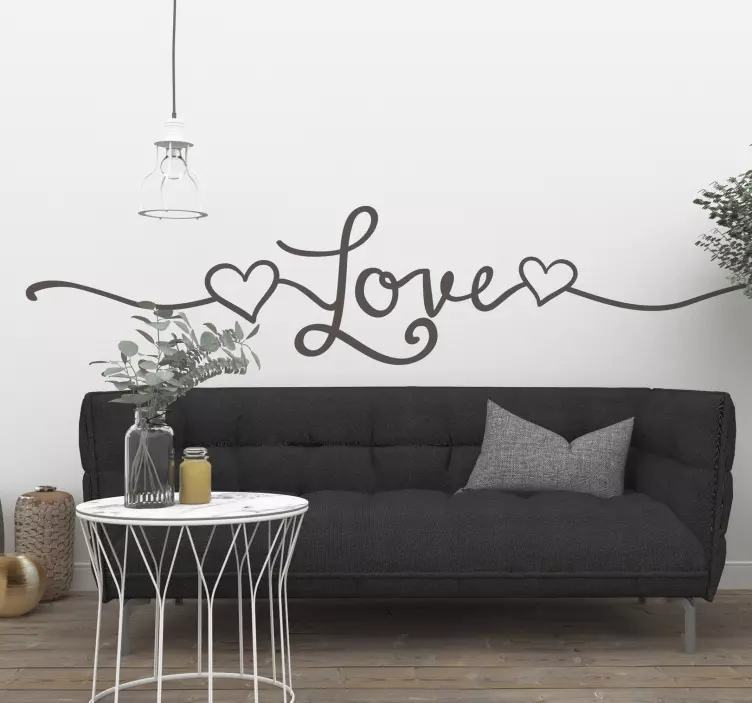 Sticker amour affirmation d'amour raffinée sur le mur - TenStickers
