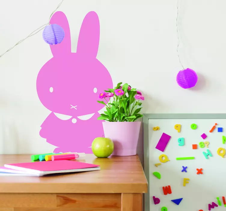 Sticker Animal de la Ferme Mignon Lapin - TenStickers