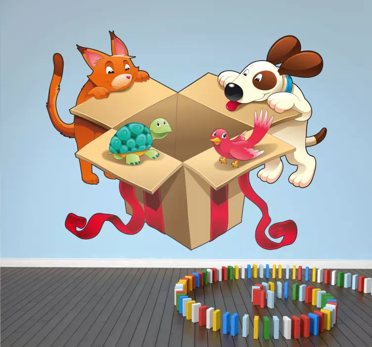 Sticker animaux cadeau - TenStickers