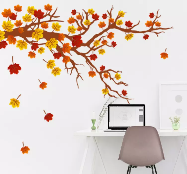Sticker arbre automne - TenStickers