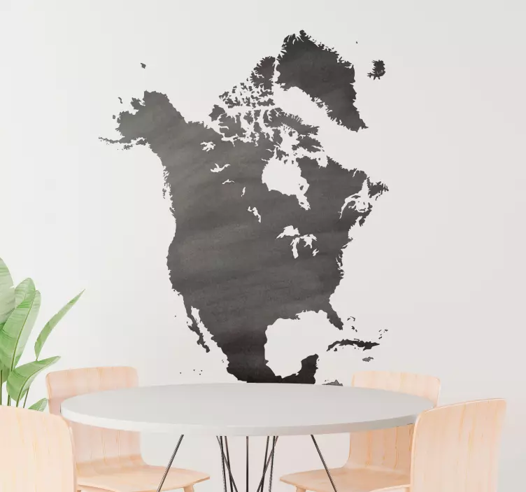 Sticker ardoise Amérique du Nord craie - TenStickers