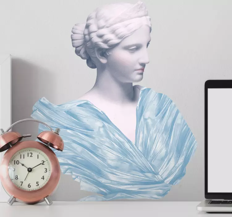 Sticker art buste féminin classique - TenStickers