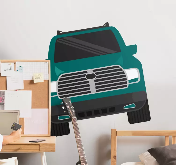 Sticker auto moto illustration de camion élégant - TenStickers