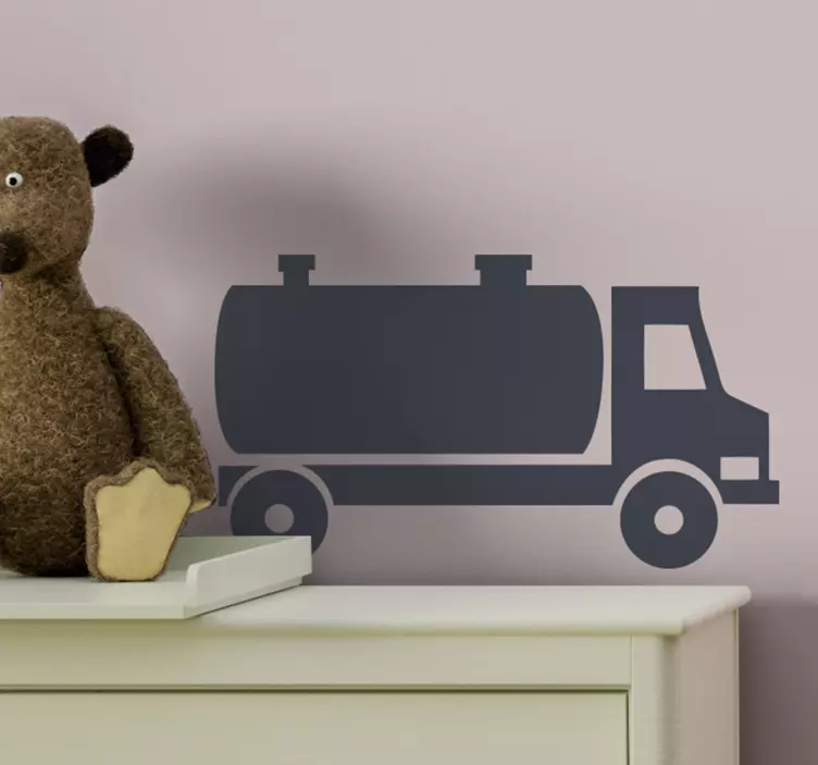 Sticker auto moto silhouette de camion classique - TenStickers