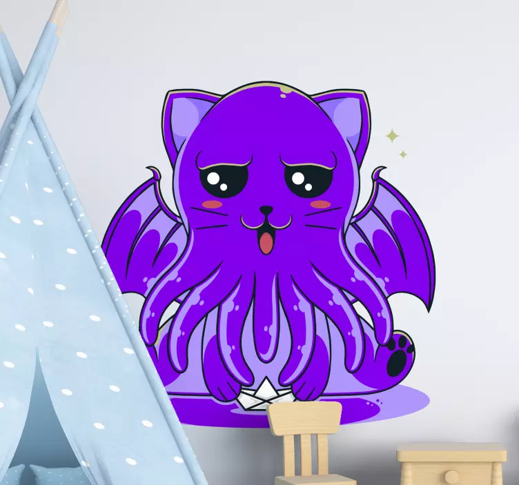 Sticker illustration créature mythique mignonne - TenStickers