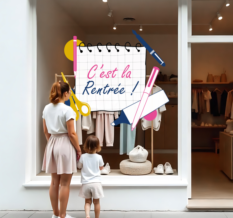 Sticker autres évènements prêt pour la rentrée scolaire - TenStickers