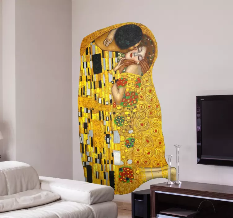 Sticker amour Baiser de Klimt - TenStickers